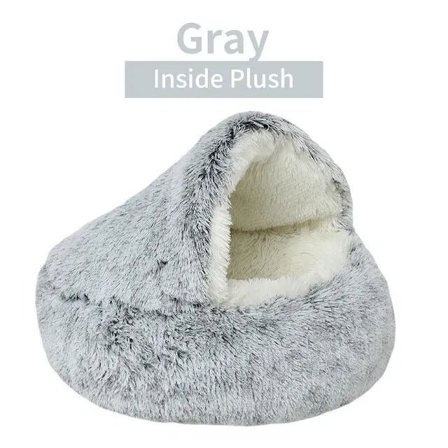 Ultra-Soft Plush Pet Bed - Reduces Anxiety & Improves Sleep
