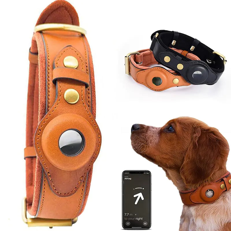 Premium Leather Anti-Lost Dog Collar