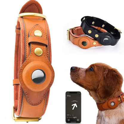 Premium Leather Anti-Lost Dog Collar