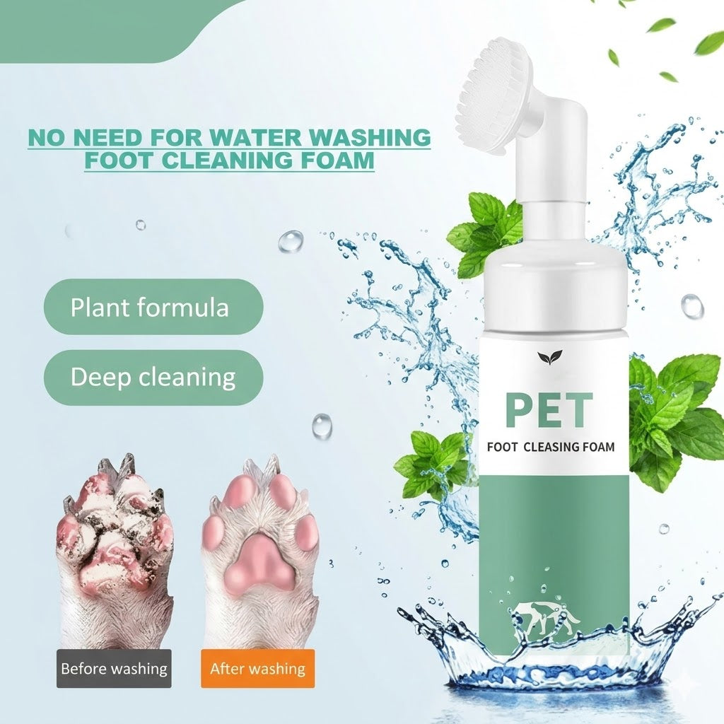 Mess-Free Paw Cleansing Foam