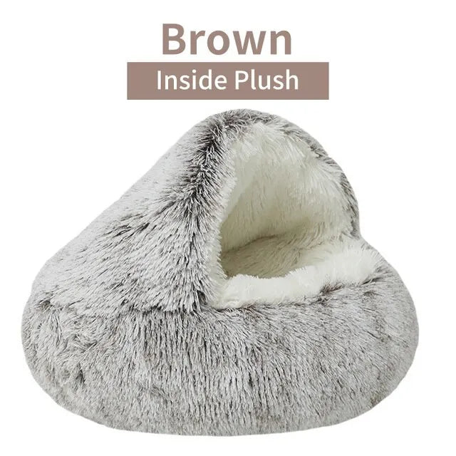Ultra-Soft Plush Pet Bed - Reduces Anxiety & Improves Sleep