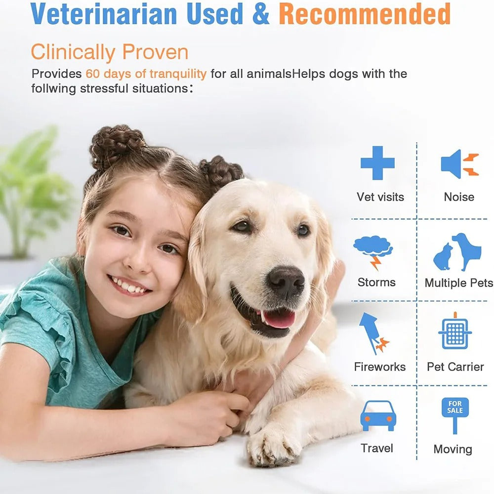 Stress-Free Calming Pheromone Collar for Dogs & Cats