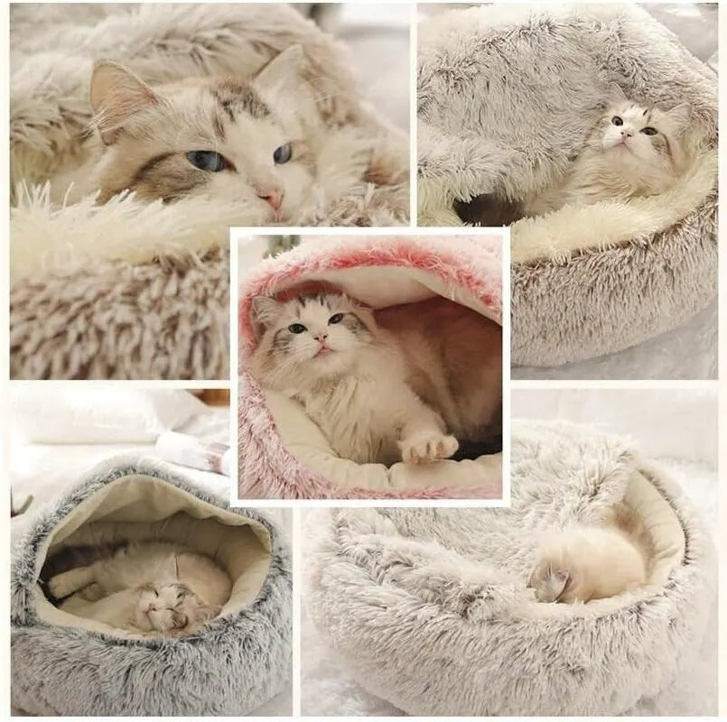 Ultra-Soft Plush Pet Bed - Reduces Anxiety & Improves Sleep