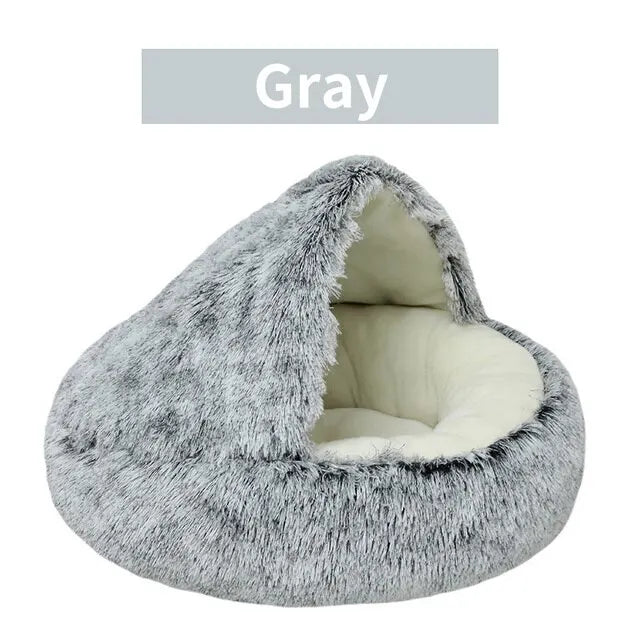 Ultra-Soft Plush Pet Bed - Reduces Anxiety & Improves Sleep